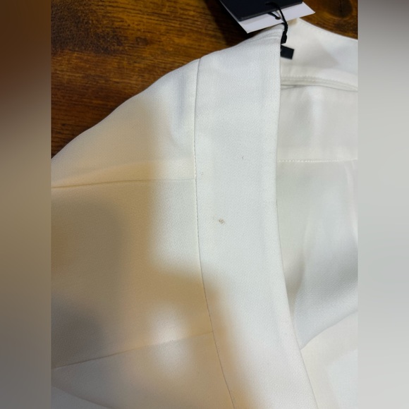 NWT! Lafayette 148 New York Barrow White Lined Pants size 16W- HAS MARKS - Picture 15 of 16